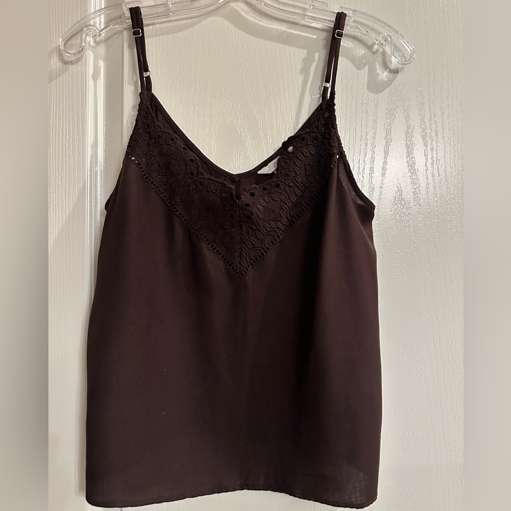 H&M Embroidery Lace Detail Camisole